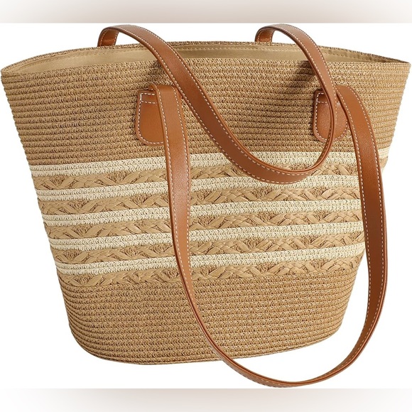 Handbags - Straw Beach Bag For Women